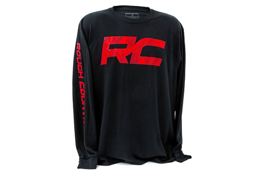 Rough Country Long Sleeve - RC Tread Sleeve - Black - MD - 84099MD