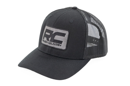 Rough Country Hat - Black Mesh - Rough Country Patch - Black/Black - Richardson 112 - 84128