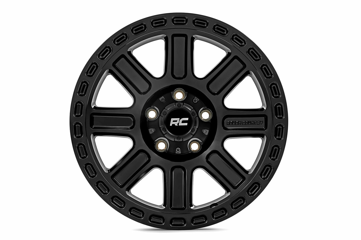 Rough Country 84 Series Wheel; Gloss Black; 17x8.5; 5x4.5; +0mm 84170913