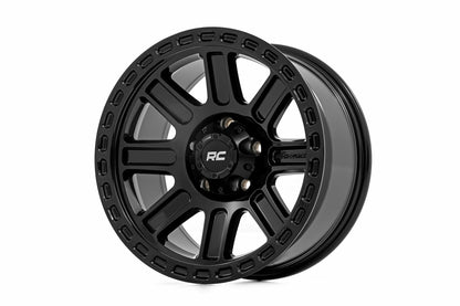 Rough Country 84 Series Wheel; Gloss Black; 17x8.5; 6x135; +0mm 84170917