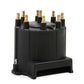 Black Distributor Cap, GM HEI, Late Model, Ext Coil - 84263