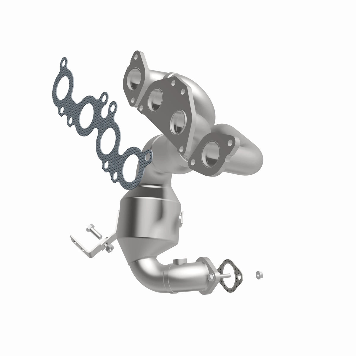 Catalytic Converter with Integrated Exhaust Manifold for HM Grade Federal / EPA Compliant Direct-Fit Manifold Catalytic