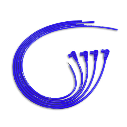 Spark Plug Wire Set Universal 8mm Silicone Spiro Pro 90? 350 ohm/ft Blue 73637