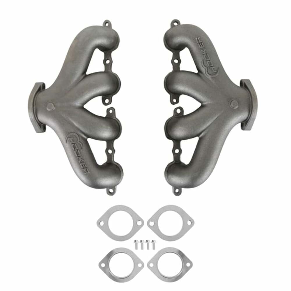 LS Swap Exhaust Manifolds -Center Dump-Natural Cast-Multi-Fit-2.50-8504HKR