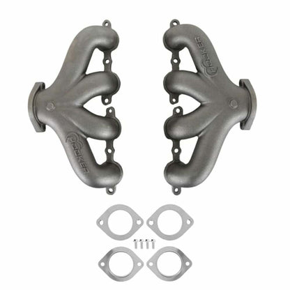LS Swap Exhaust Manifolds -Center Dump-Natural Cast-Multi-Fit-2.50-8504HKR
