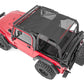 Fits Jeep Wrangler TJ(97-06)/Wrangler YJ(92-95) Mesh Bikini Top Plus Black 85106