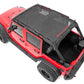 Fits Jeep Wrangler Unlimited 2&4WD (2007-2018) Mesh Bikini Top Plus; Black 85110