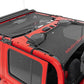 Fits Jeep Gladiator JT 4WD (2020-2024) Mesh Bikini Top Plus; Black; 85118