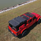 Fits Jeep Gladiator JT 4WD (2020-2024) Mesh Bikini Top Plus; Black; 85118
