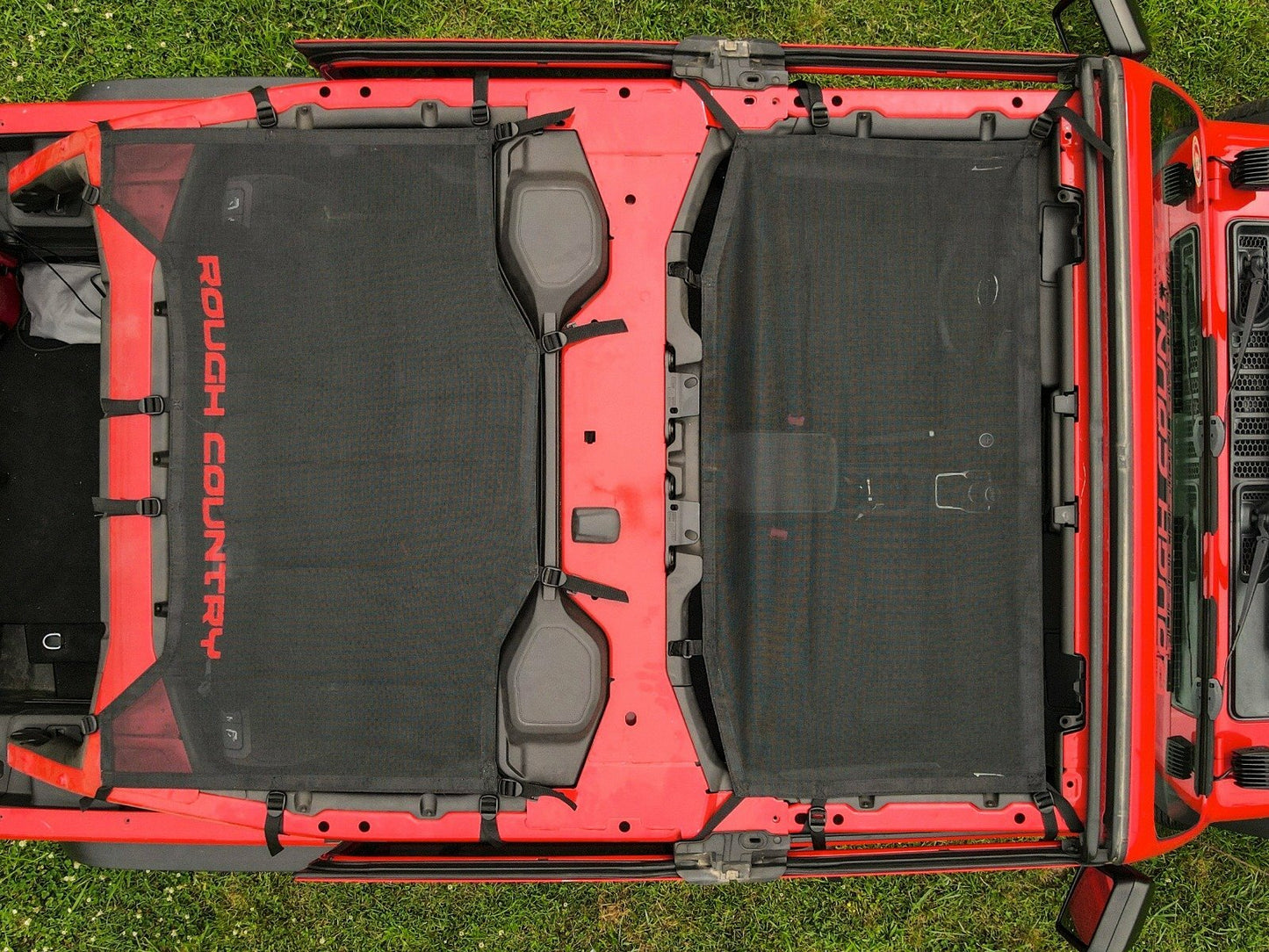 Fits Jeep Wrangler JL (21-23) (18-23) Mesh Bikini Top Plus; Black; 85120