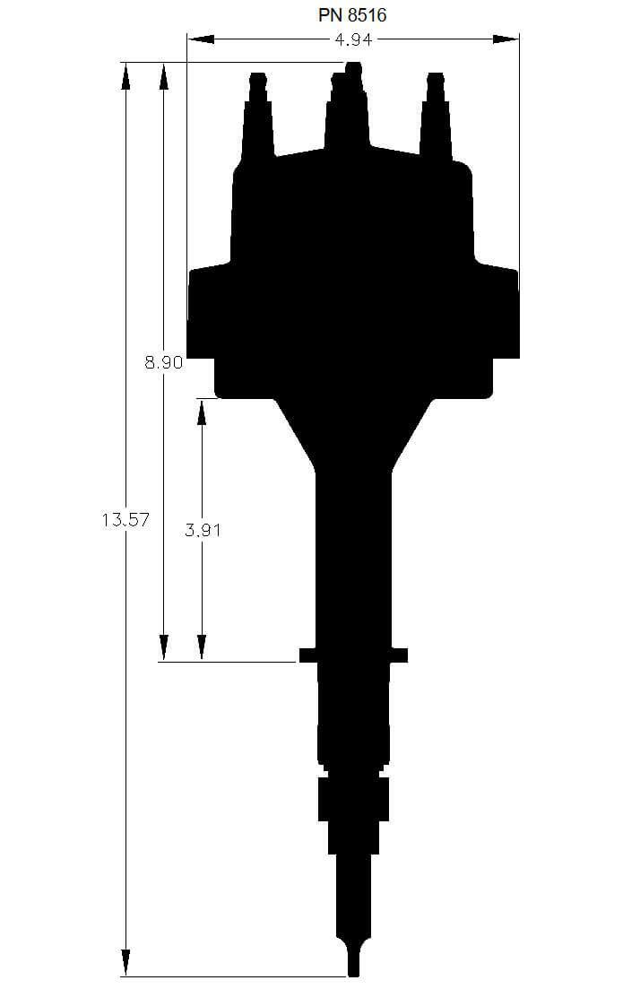 AMC Jeep 232-258 Distributor - 8516