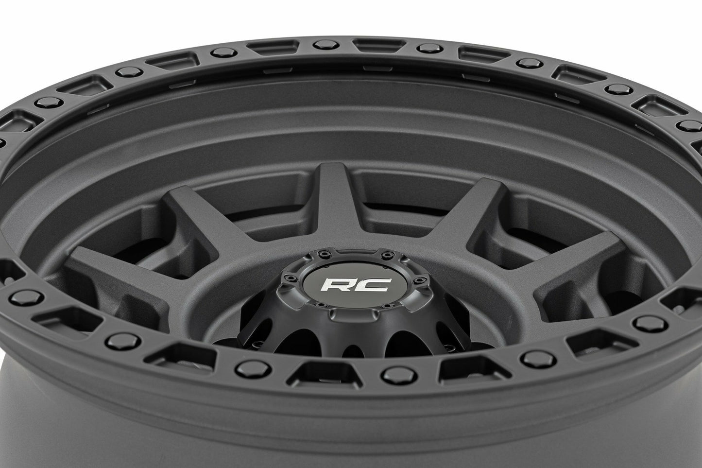 Rough Country 85 Series Wheel Beadlock Gray/Black 17x9 8x6.5 +0mm 85170010A