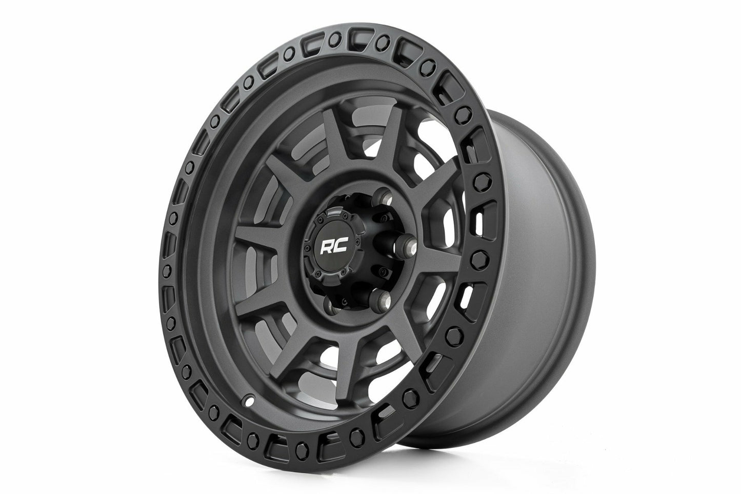 Rough Country 85 Series Wheel Beadlock Gray/Black 17x9 8x6.5 +0mm 85170010A