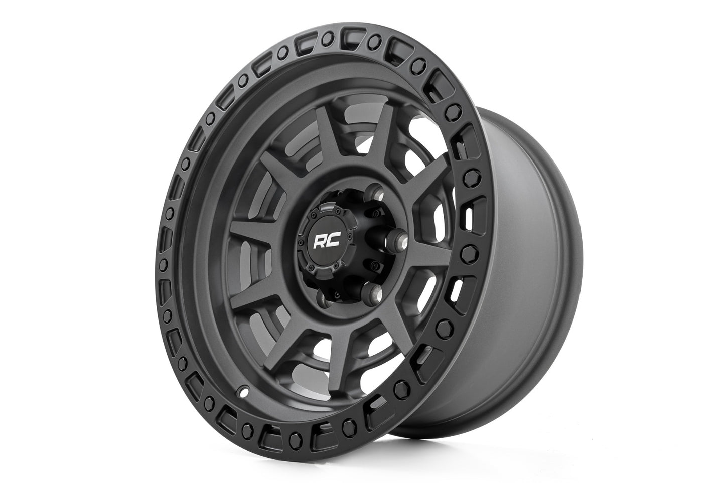 Rough Country 85 Series Wheel Beadlock Gray/Black 17x9 5x5.5 -0mm 85170014A
