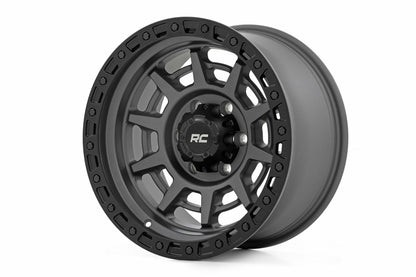 Rough Country 85 Series Wheel Beadlock Gray/Black 17x9 6x135 -12mm 85170917A
