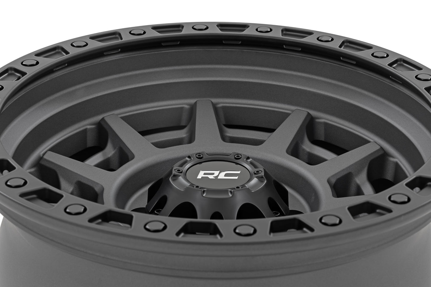 Rough Country 85 Series Wheel Beadlock Gray/Black 17x9 6x5.5 -18mm 85171812A