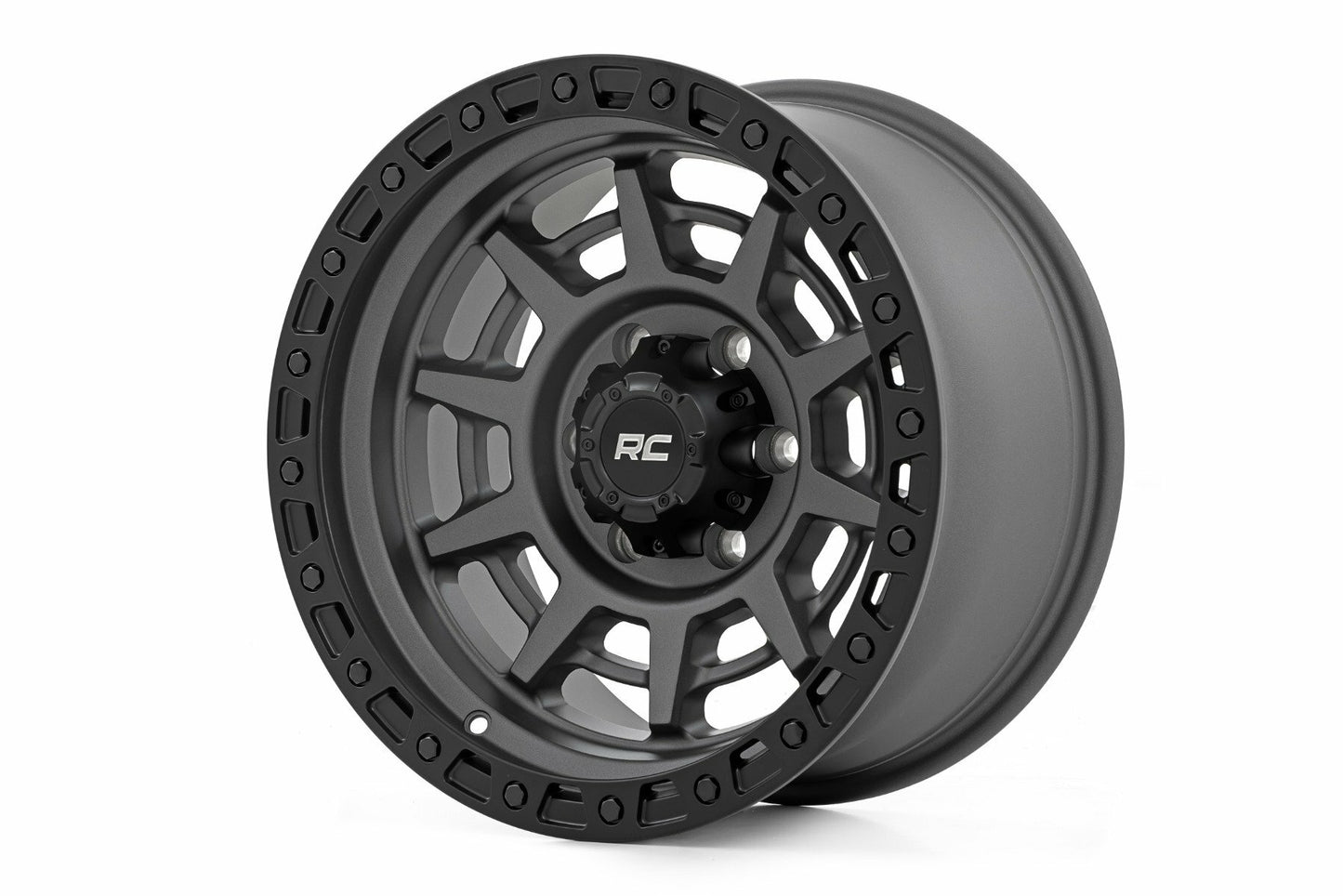 Rough Country 85 Series Wheel Beadlock Gray/Black 17x9 6x5.5 -18mm 85171812A