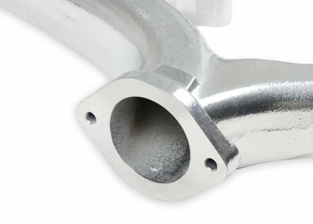 Fits Small Block Chevy,2.5" collector-Silver Ceramic, Exhaust Manifold 8525-1HKR