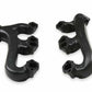 Fits Small Block Chevy, Raised D-Port, 2.5", Black, Exhaust Manifold 8527-3HKR