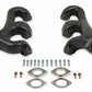 Fits Small Block Chevy, Raised D-Port, 2.5", Black, Exhaust Manifold 8527-3HKR