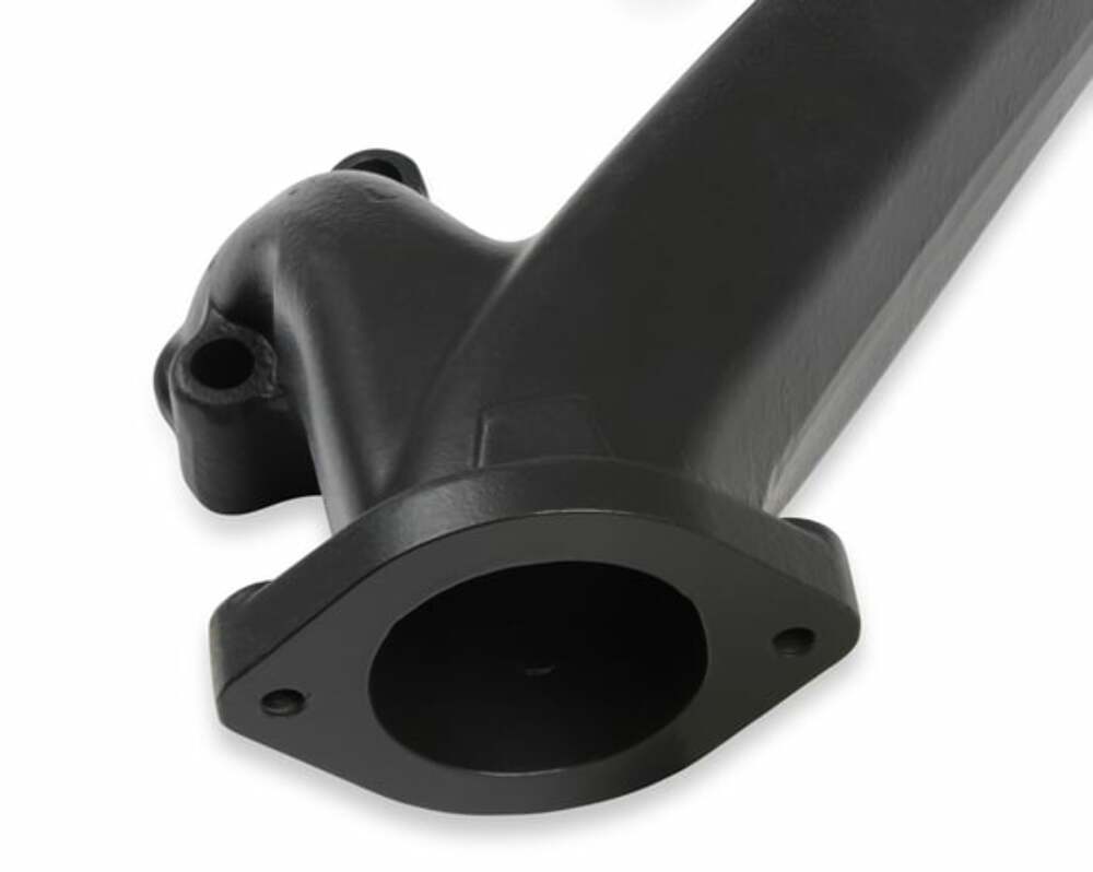 Fits Small Block Chevy, Raised D-Port, 2.5", Black, Exhaust Manifold 8527-3HKR