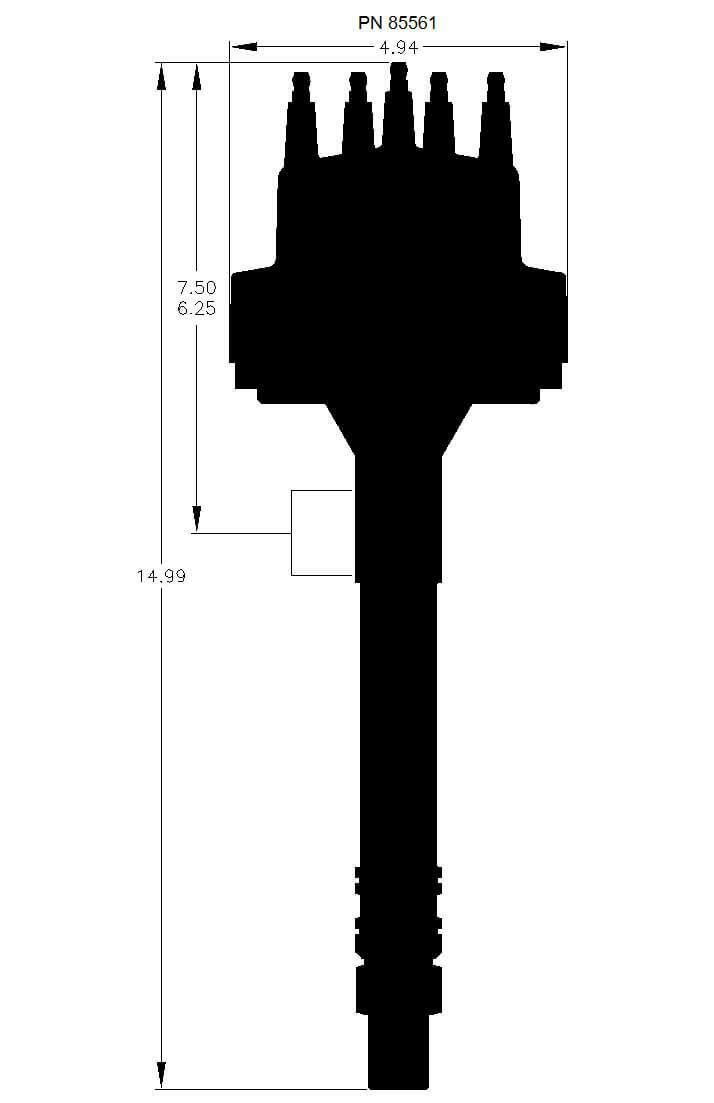 Chevy V8 w/Slip Collar Distributor - 85561