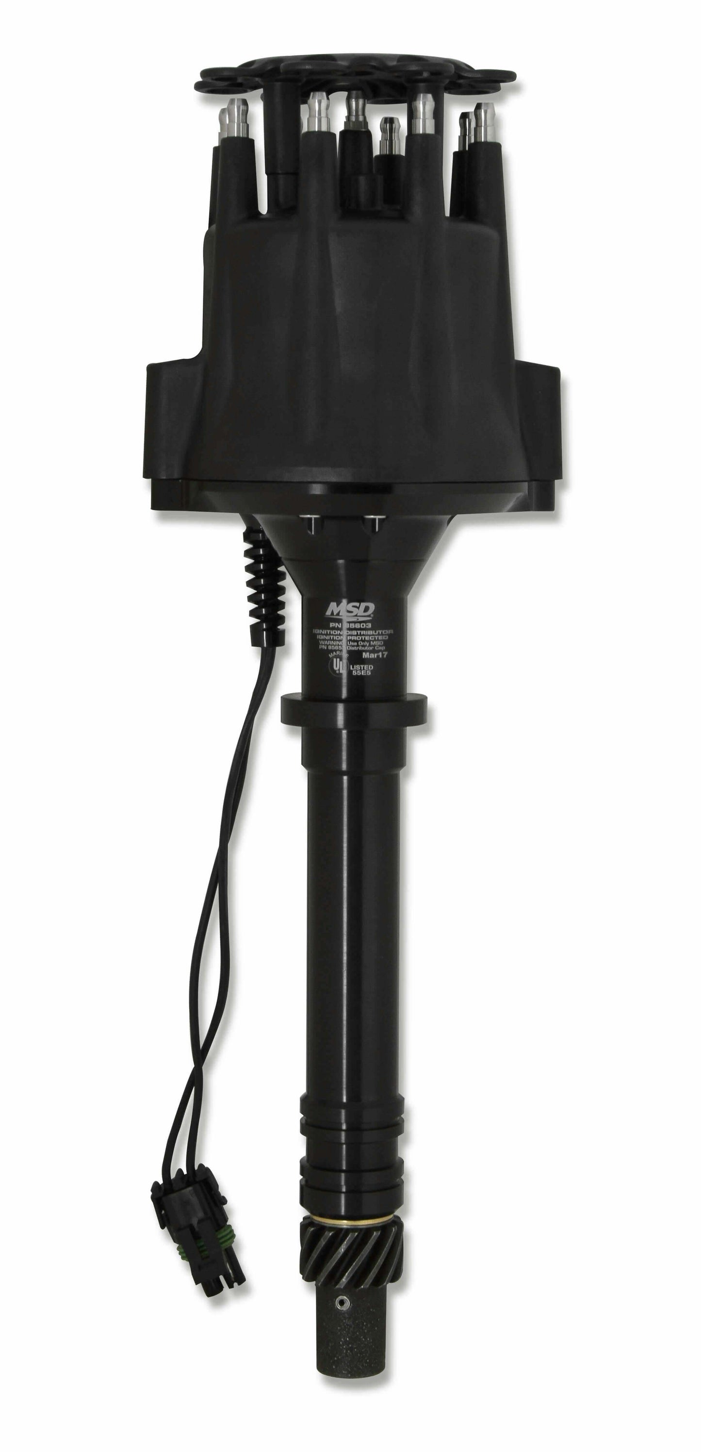 Chevy V8 Marine Certified Distributor-Black - 85603