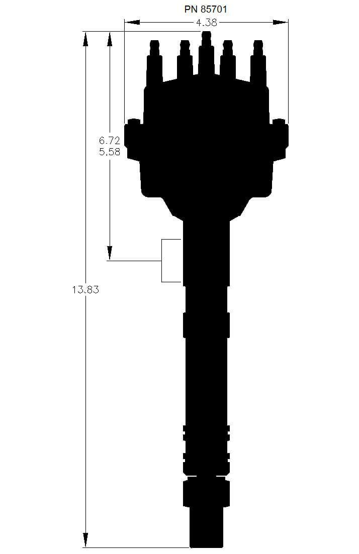 Pro-Billet Small Diameter Chevy Distributor - 85701