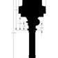Corvette V8 Tach DriveDistributor w/Vacuum Advance - 8572