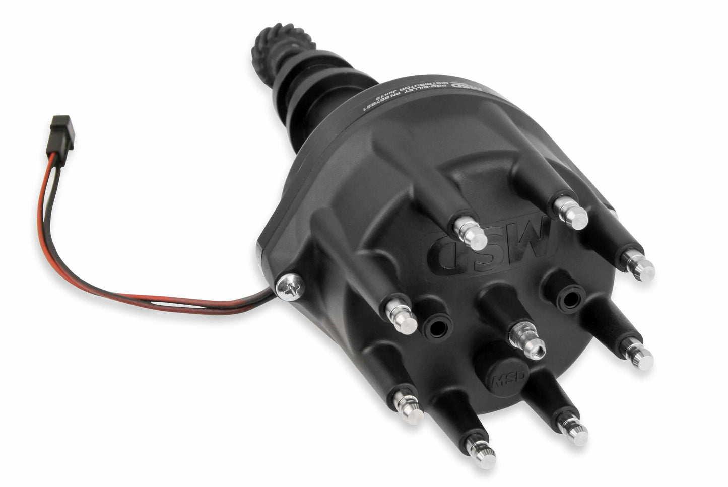 Black Distributor, Ford 351W, Pro-Billet w/Steel Gear - 857831