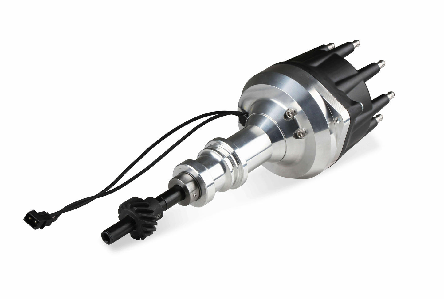 MSD Distributor Ford 289-302, Pro Billet, Small Black Cap, Steel Gear - 857951