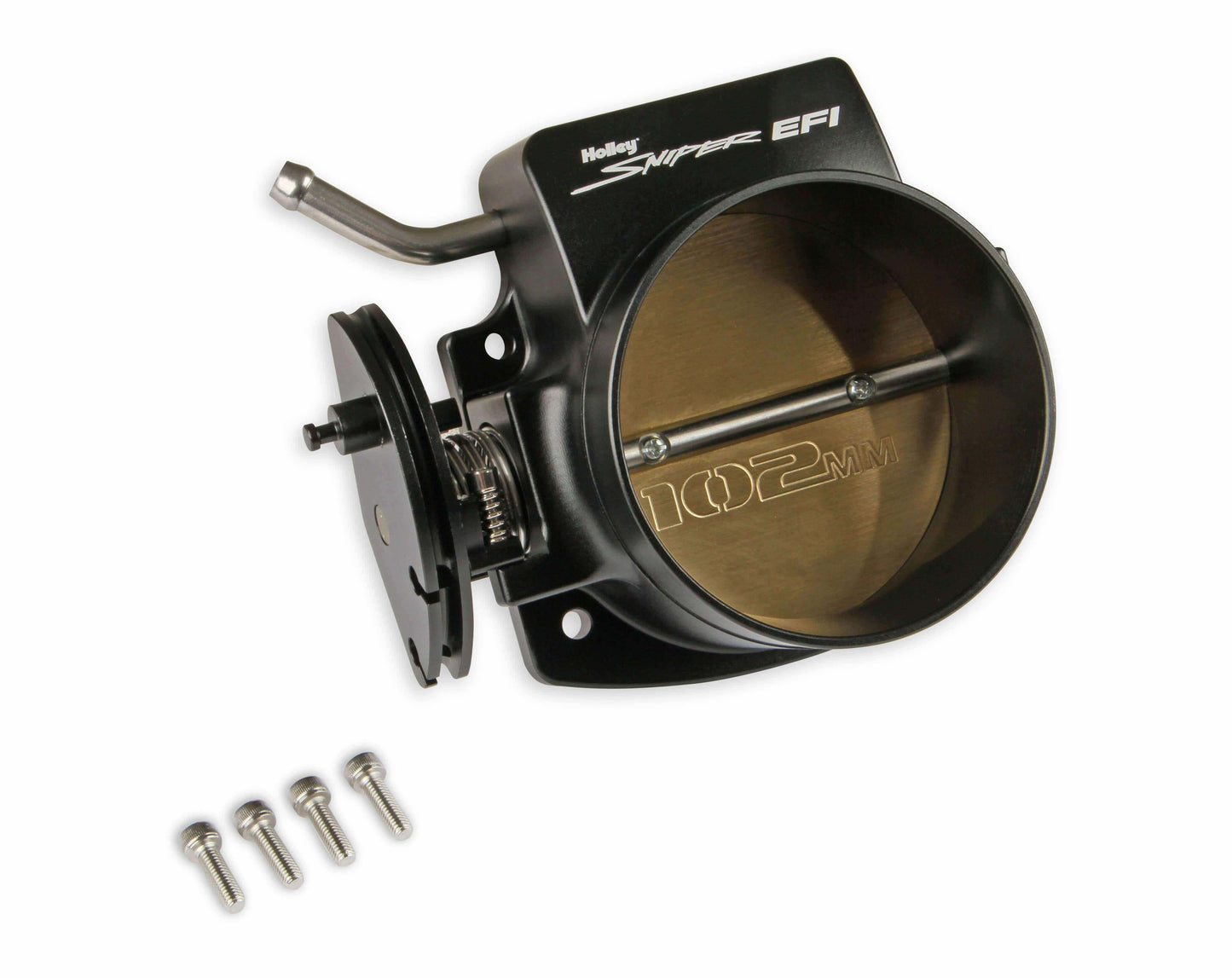 Holley Sniper EFI Throttle Body 860005-1; 102mm Black Billet Aluminum for LS