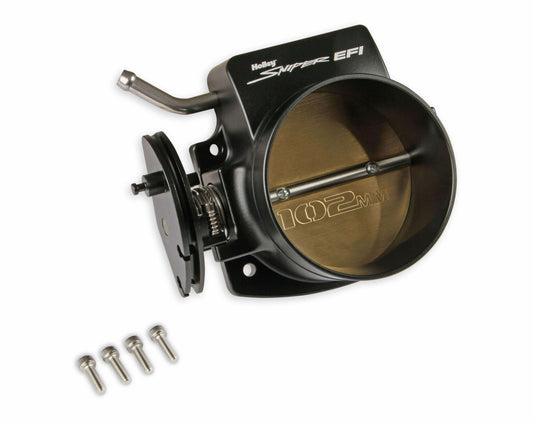 Holley Sniper EFI Throttle Body 860005-1; 102mm Black Billet Aluminum for LS