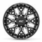 Rough Country 86 Series Wheel; One-Piece; Black; 20x10; 6x5.5; -18mm 86201812