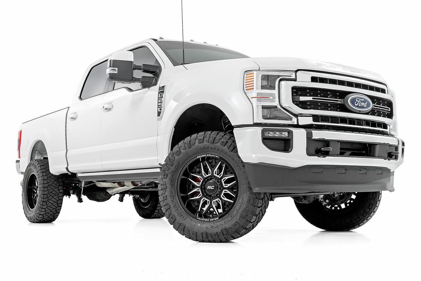 Rough Country 86 Series Wheel; One-Piece; Black; 20x10; 6x5.5; -18mm 86201812