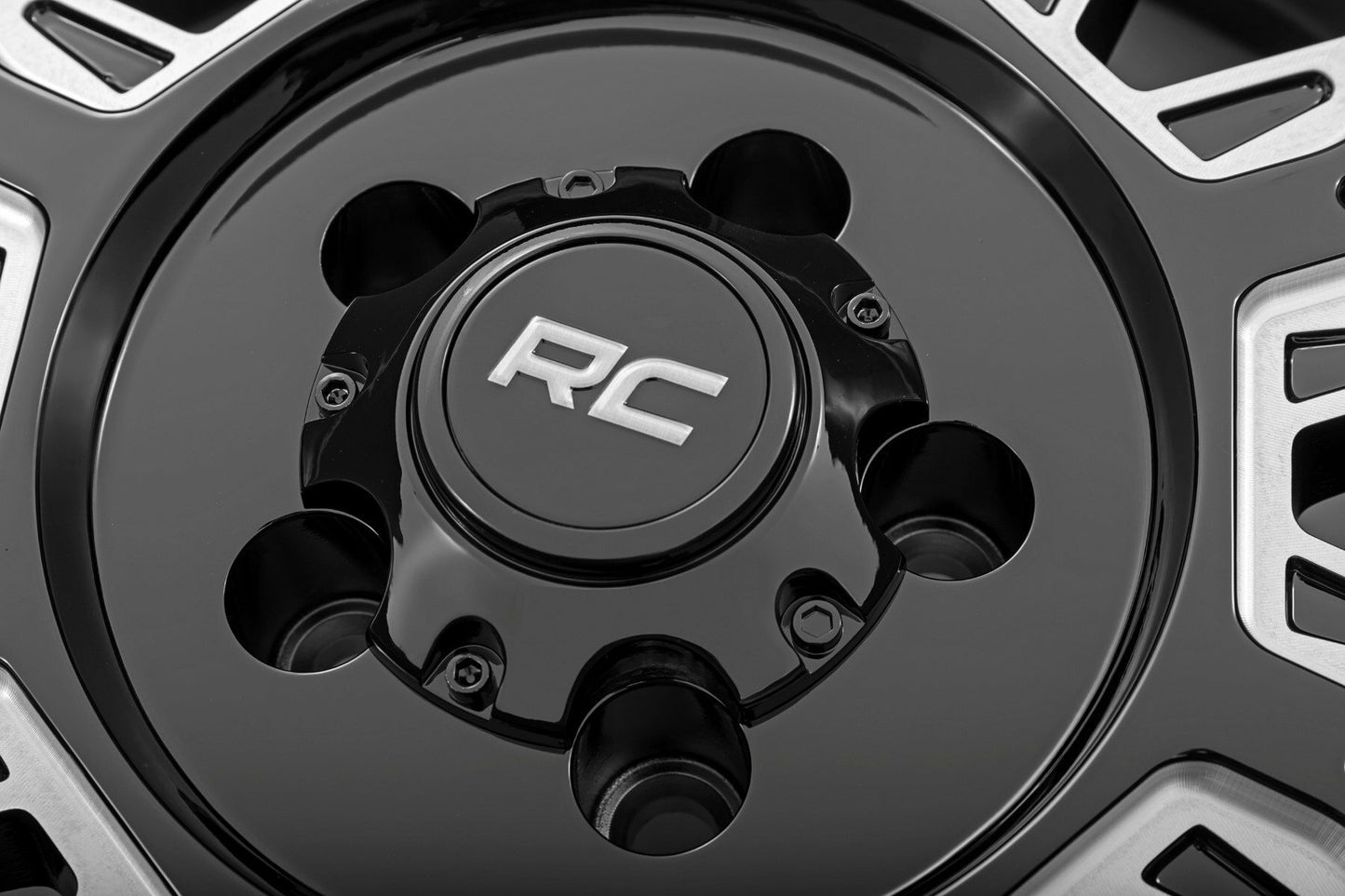 Rough Country 86 Series Wheel; One-Piece; Black; 20x10; 6x5.5; -18mm 86201812