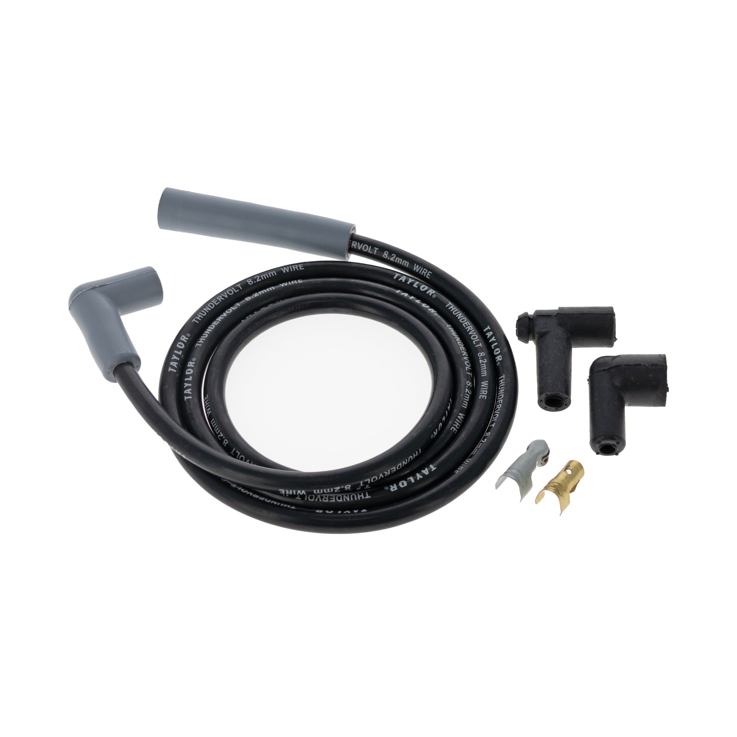 Ignition Wire Repair Lead Universal ThunderVolt 8.2mm 180? 54 IN Black 45103