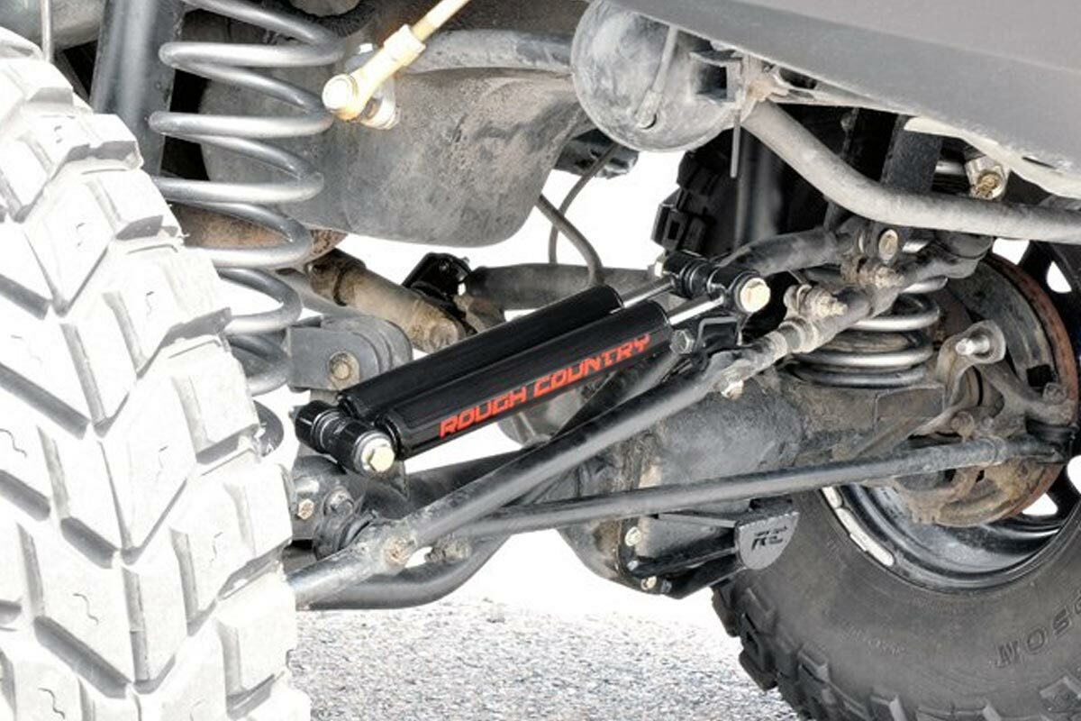 Fits Jeep Cherokee XJ/Comanche MJ Dual Steering Stabilizer 2.5-6.5" 87308