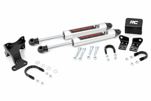 Fits Jeep Wrangler JK (07-18) V2 Steering Stabilizer; Dual; 2-8" Lift; 8734970
