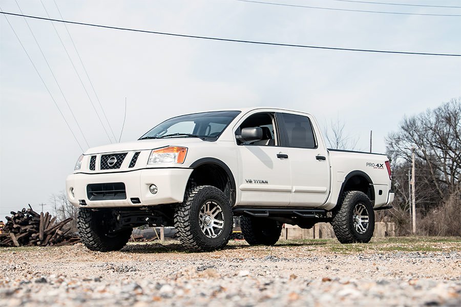 Fits Nissan Titan 2WD/4WD (2004-2015) 4 Inch Lift Kit; 874.2