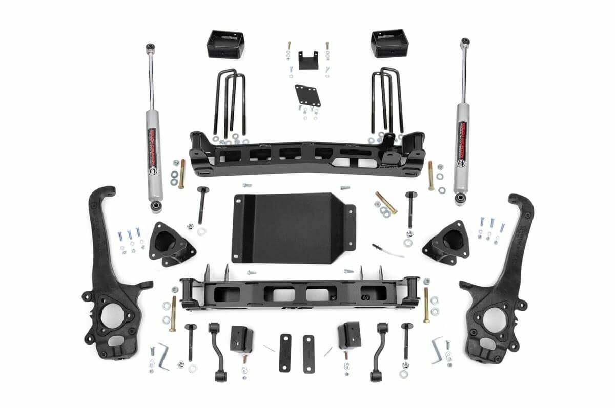 Fits Nissan Titan 2WD/4WD (2004-2015) 4 Inch Lift Kit; 874.2