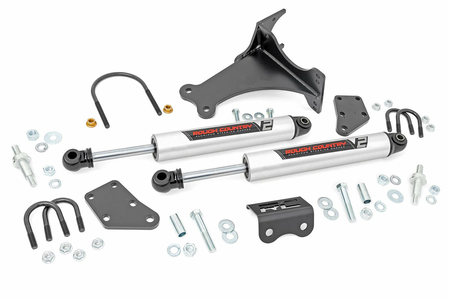 Fits Ford F-250/F-350 SD (05-24) V2 Steering Stabilizer Dual 2-8" Lift 8749270