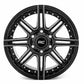Rough Country 88 Series Wheel; One-Piece; Gloss Black; 17x9; 6x5.5 +0mm 88170012