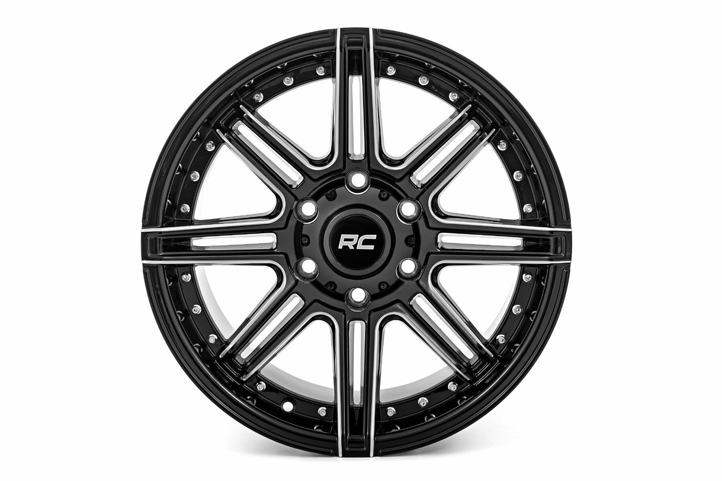 Rough Country 88 Series Wheel; One-Piece; Gloss Black; 17x9; 6x5.5 +0mm 88170012