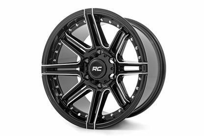 Rough Country 88 Series Wheel; One-Piece; Gloss Black; 17x9; 6x5.5 +0mm 88170012