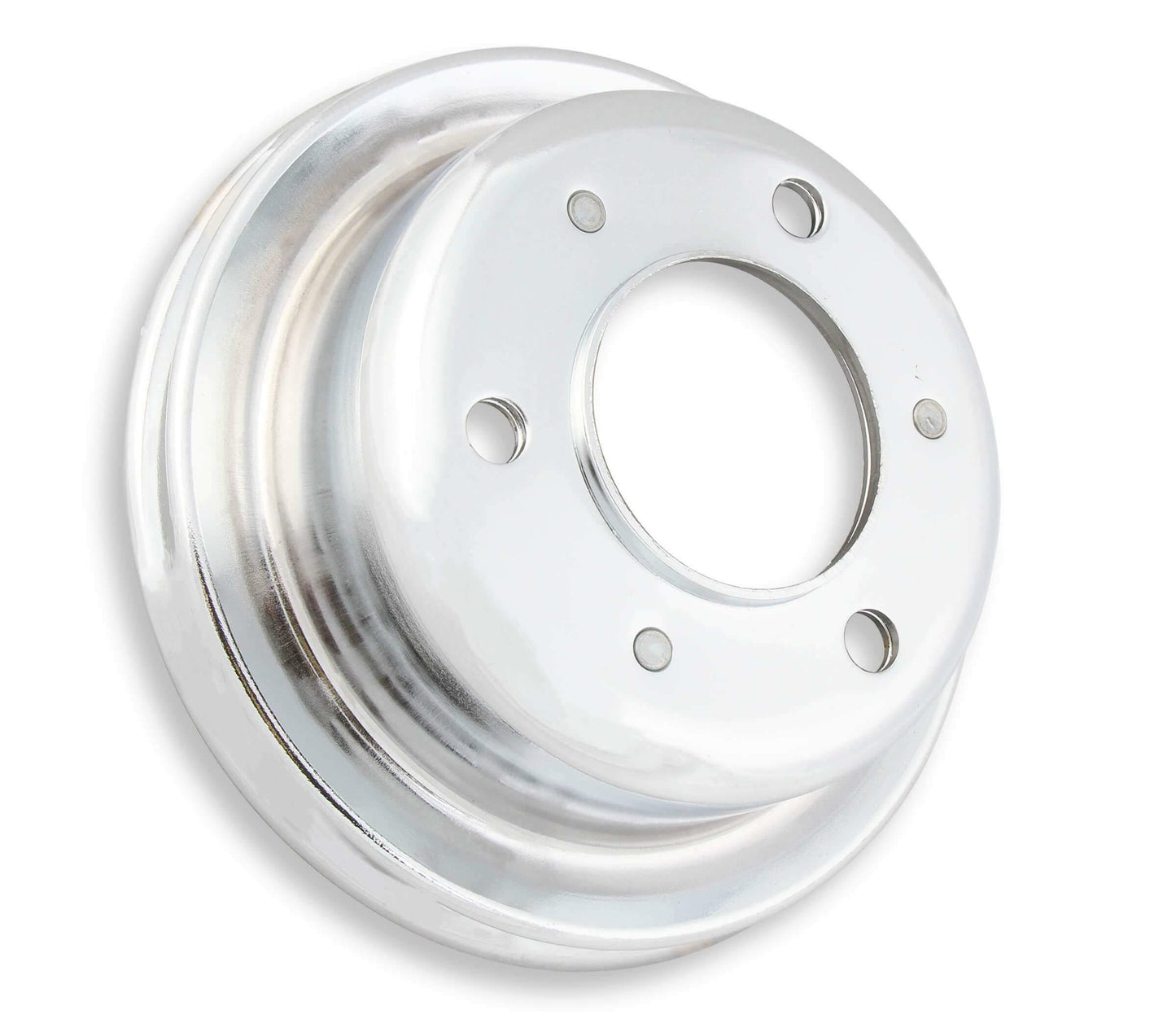 Mr. Gasket Chrome Crankshaft Pulley - Single Groove - 8827