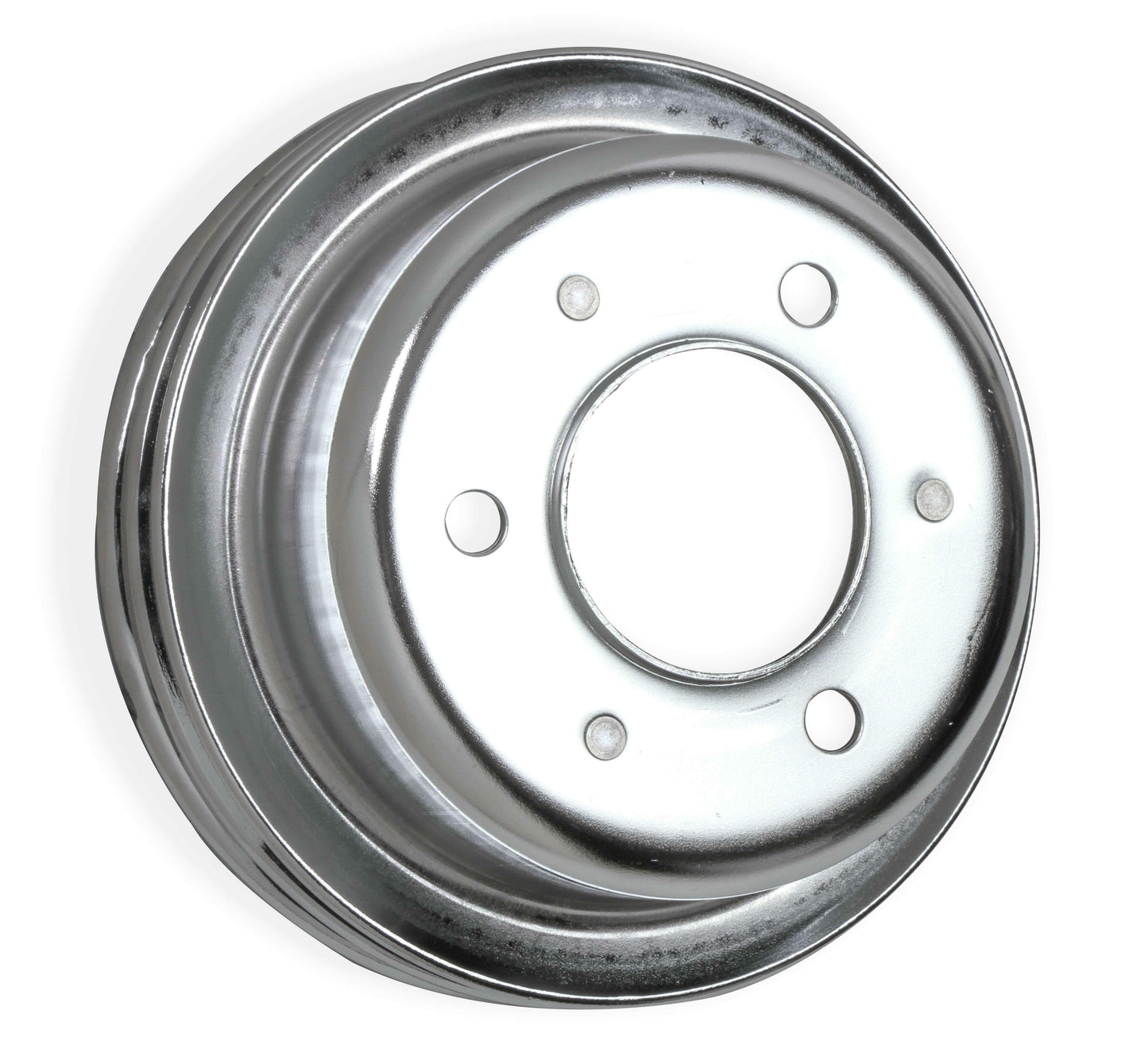 Mr. Gasket Chrome Crankshaft Pulley - Double Groove - 8830MRG