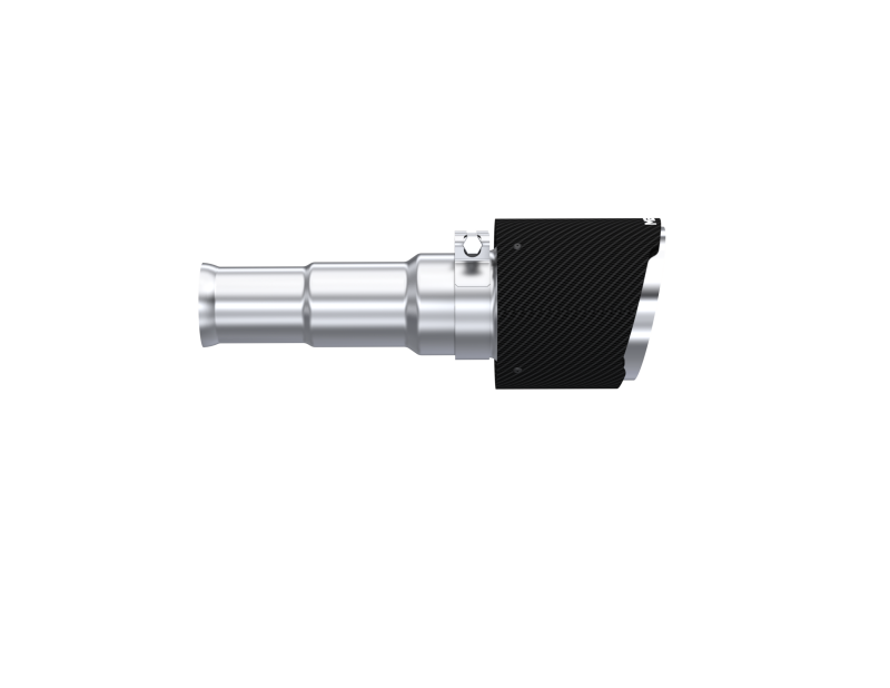 2019-24 Ram 1500 Big Horn 5" OD Dual Wall Angle Cut Carbon Fiber Exhaust T5199CF