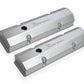 Sniper Fabricated Aluminum Valve Cover - Chevy Small Block - Natural - 890010