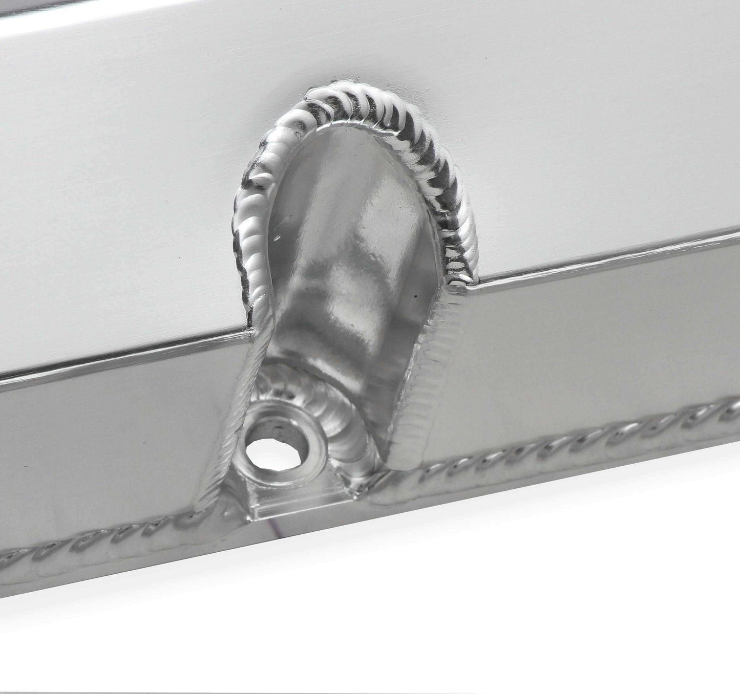 Sniper Fabricated Aluminum Valve Cover - Chevy Small Block - Natural - 890010